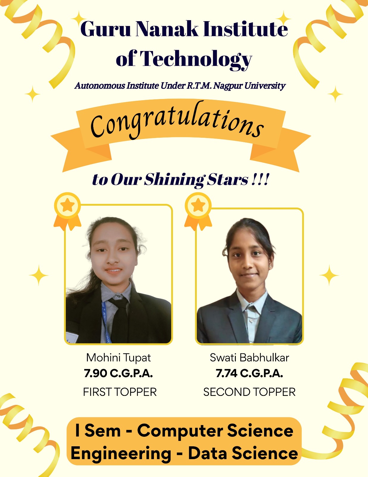 CSE (Data Science) Topper